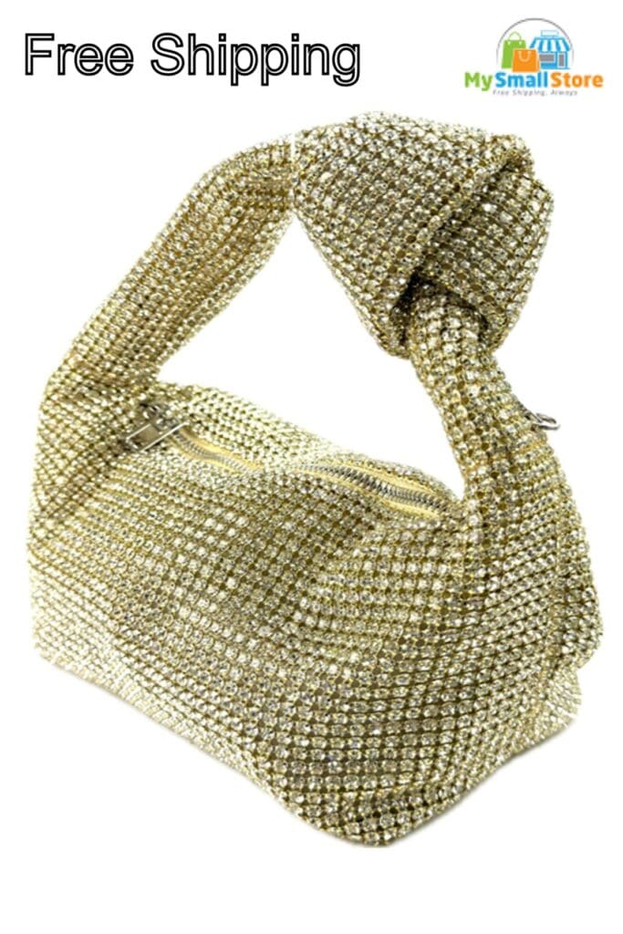 Rhinestone Top-Handle Bag