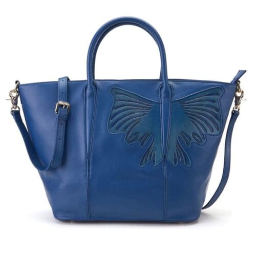 Bellorita Butterfly Blue Top Handle Bag