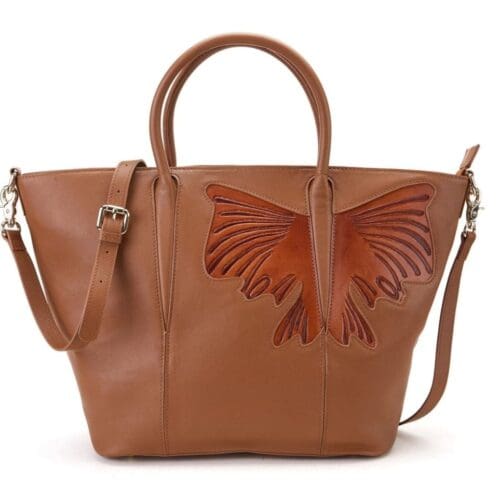 Bellorita Butterfly Brown Top Handle Bag