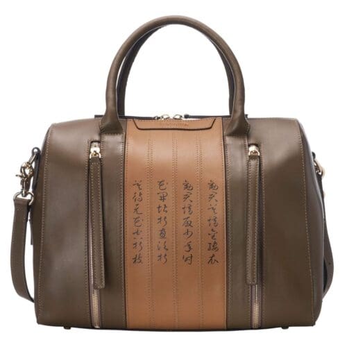 Bellorita Calligraphy Green Crossbody Bag