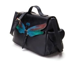Bellorita Dragonfly Black Top-Handle Bag 12
