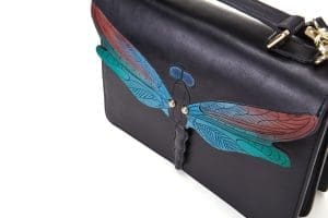 Bellorita Dragonfly Black Top Handle Bag 4