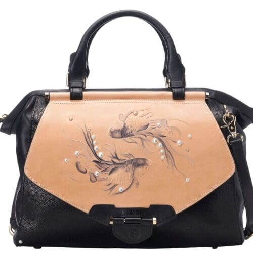 Bellorita Koi Large Black Crossbody Bag