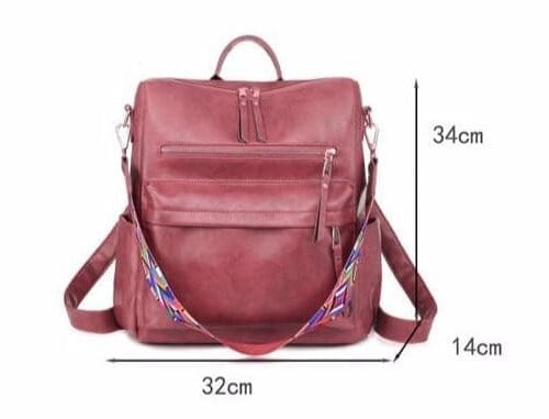 Beautiful Vegan Leather Backpack Crossbody Bag Combo