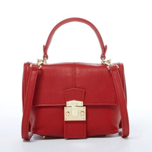 SUSU Linda Red Leather Backpack - Exceptional Designed