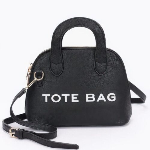 Faux Leather Top-Handle Bag - AKA Tote Bag