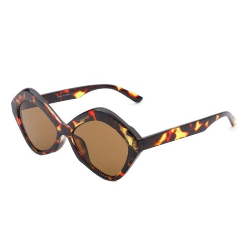 Cramilo Eyewear Amethyst Hexagonal Cat Eye Sunglasses