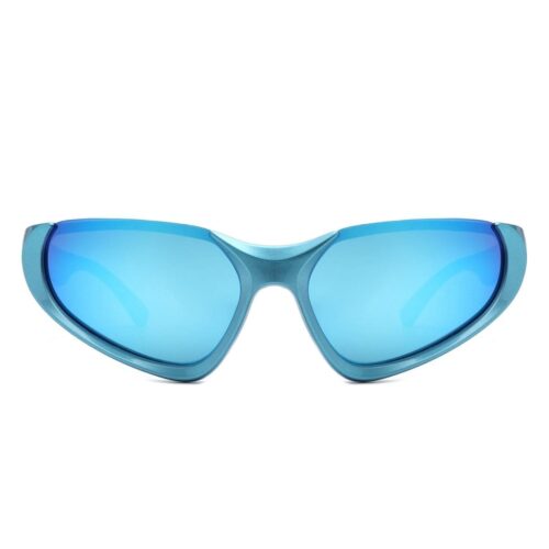 Cramilo Eyewear Dazzling Retro Rectangle Wrap Around Sunglasses 2