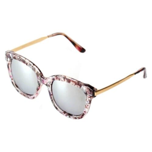 Cramilo Eyewear Dekalb Mirrored Lens Horned Rim Sunglasses