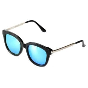 Cramilo Eyewear Dekalb Mirrored Lens Horned Rim Sunglasses 7