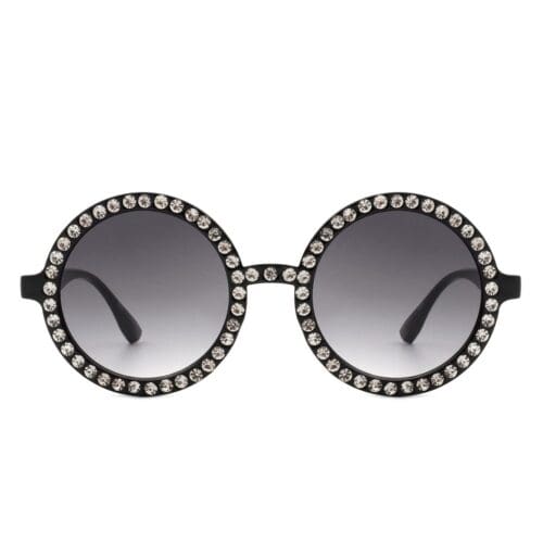 Cramilo Eyewear Dreamwey Rhinestone Circle Sunglasses 2