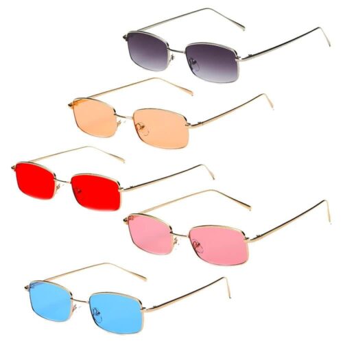 Cramilo Eyewear Garner Retro Slim Rectangle Sunglasses 11