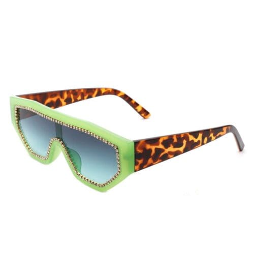 Cramilo Eyewear Goldleaf Geometric Glitter Sunglasses