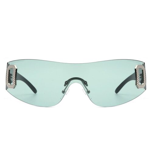 Cramilo Eyewear Havoc Rimless Sleek Wrap Around Sunglasses 2