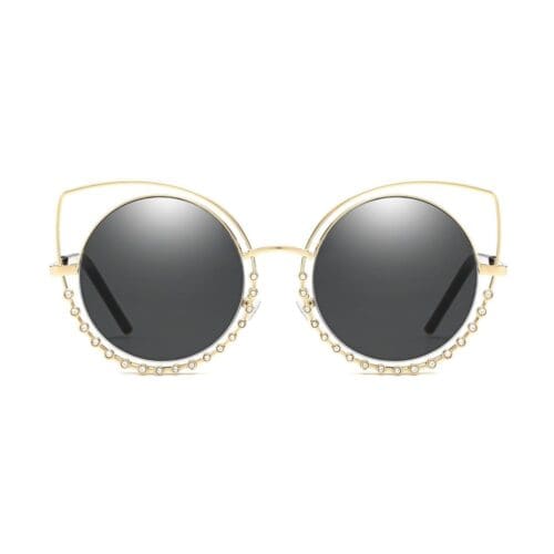 Cramilo Eyewear Holland Pearl Studded Cat Eye Sunglasses 2