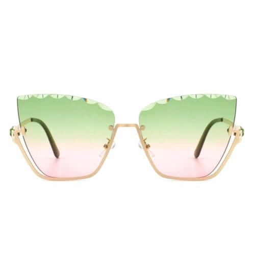 Cramilo Eyewear Starfire Half Frame Cat Eye Sunglasses 2