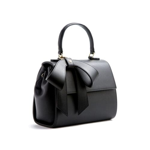 Gunas New York Cottontail Black Vegan Leather Bag 2