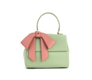 Gunas New York Cottontail Mint Light Pink Vegan Leather Bag