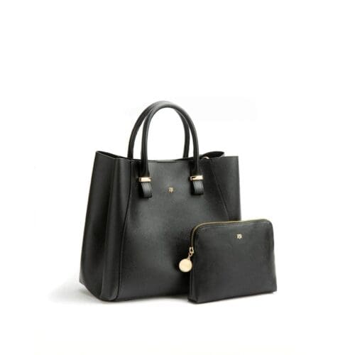 Gunas New York Jane Black Vegan Leather Bag 2