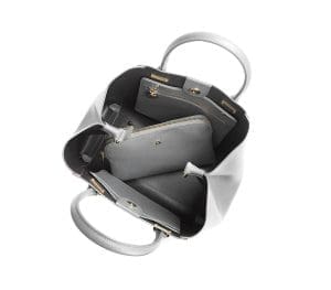 Gunas New York Jane Grey Vegan Leather Top Handle Bag 3