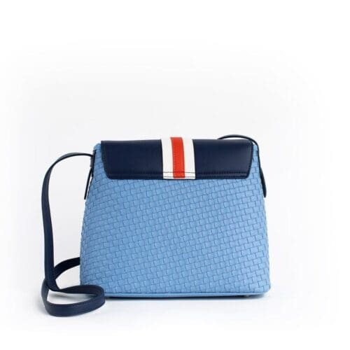 Gunas New York Kate Blue Vegan Bucket Bag 2