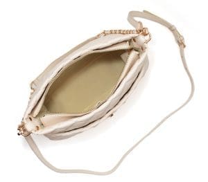 Gunas New York Koi Off White Quilted Vegan Leather Bag 6