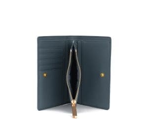 Gunas New York Madison Blue Vegan Leather Wallet 4
