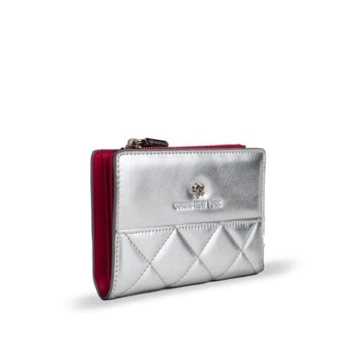 Gunas New York Madison Silver Vegan Leather Wallet 2