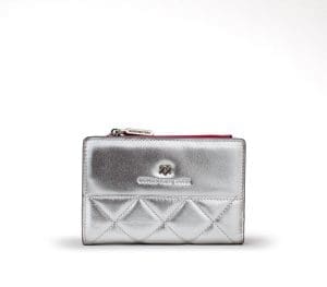 Gunas New York Madison Silver Vegan Leather Wallet