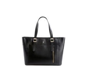 Gunas New York Miley Black Vegan Leather Laptop Bag