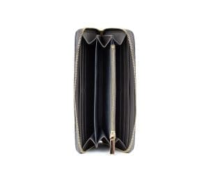 Gunas New York Uptown Grey Quilted Zipper Wallet 4