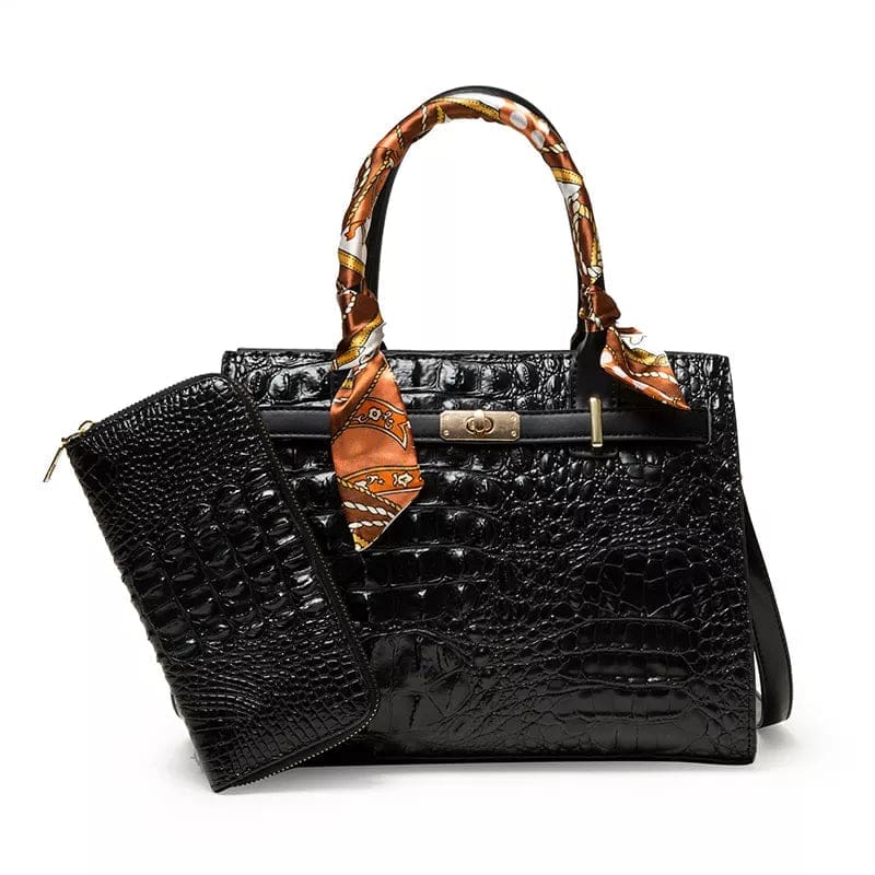Savoy Active Marilyn Black Top Handle Bag 2 Piece Set