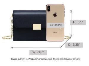 Shomico Rectangular Crossbody Bag Genuine Leather 5