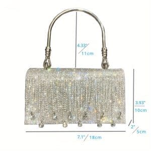Shomico Rhinestone Designer Bag Chic Party Star 8