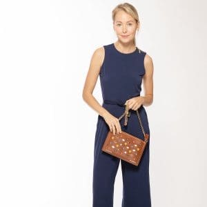 Susu Studded Brown Crossbody Bag Exceptional Piece 9