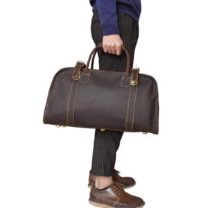 Leather Weekender