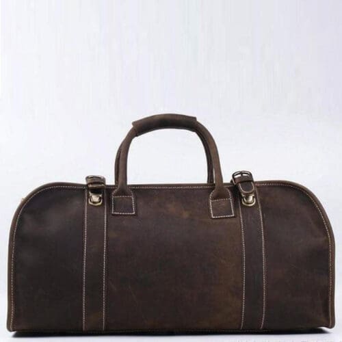 The Erlend Duffle Bag Vintage Leather Weekender 4