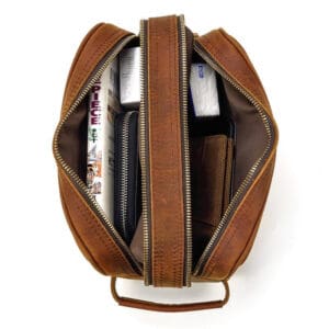 The Nomad Toiletry Bag Genuine Leather Travel Toiletry Bag 4