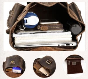 The Thorsen Backpack Small Handmade Genuine Leather Backpack 18