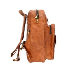 handcrafted leather backpack