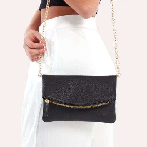 Kiko Flap Leather Clutch 7