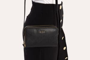 Kiko Zip Around Crossbody Bag Pebbled Leather 4