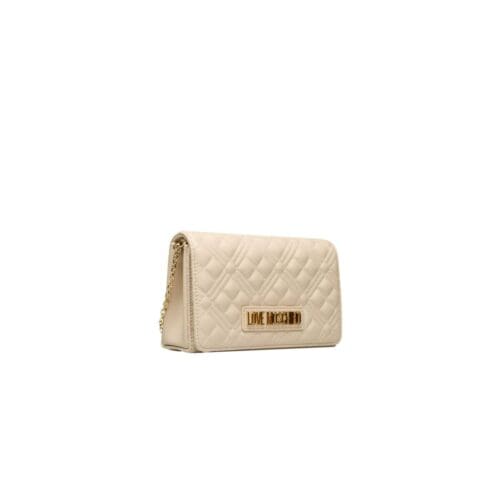 Love Moschino Minimalist Beige Crossbody Bag