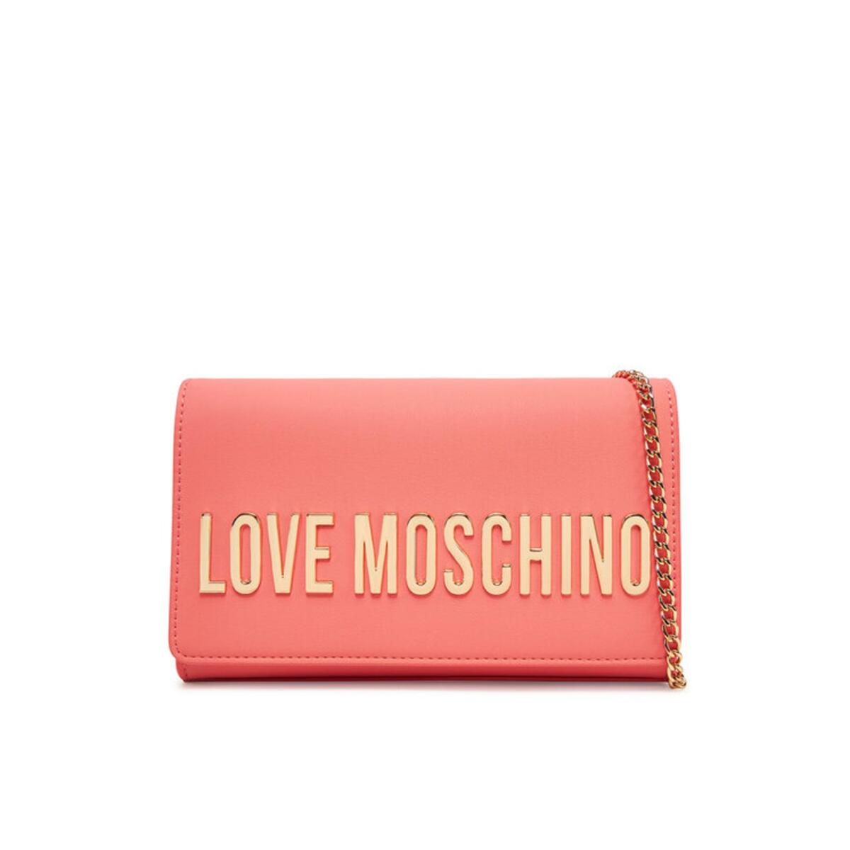 モスキーノ　バッグ　オレンジ色 MOSCHINO - MOSCHINO モスキーノ レザーライダースチェーン