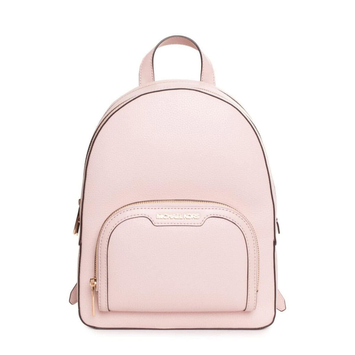 MICHAEL Michael Kors Pink Leather Backpack with Drawstring Closure Michael Kors Leather Backpack in Pink | My Small Store main image 2