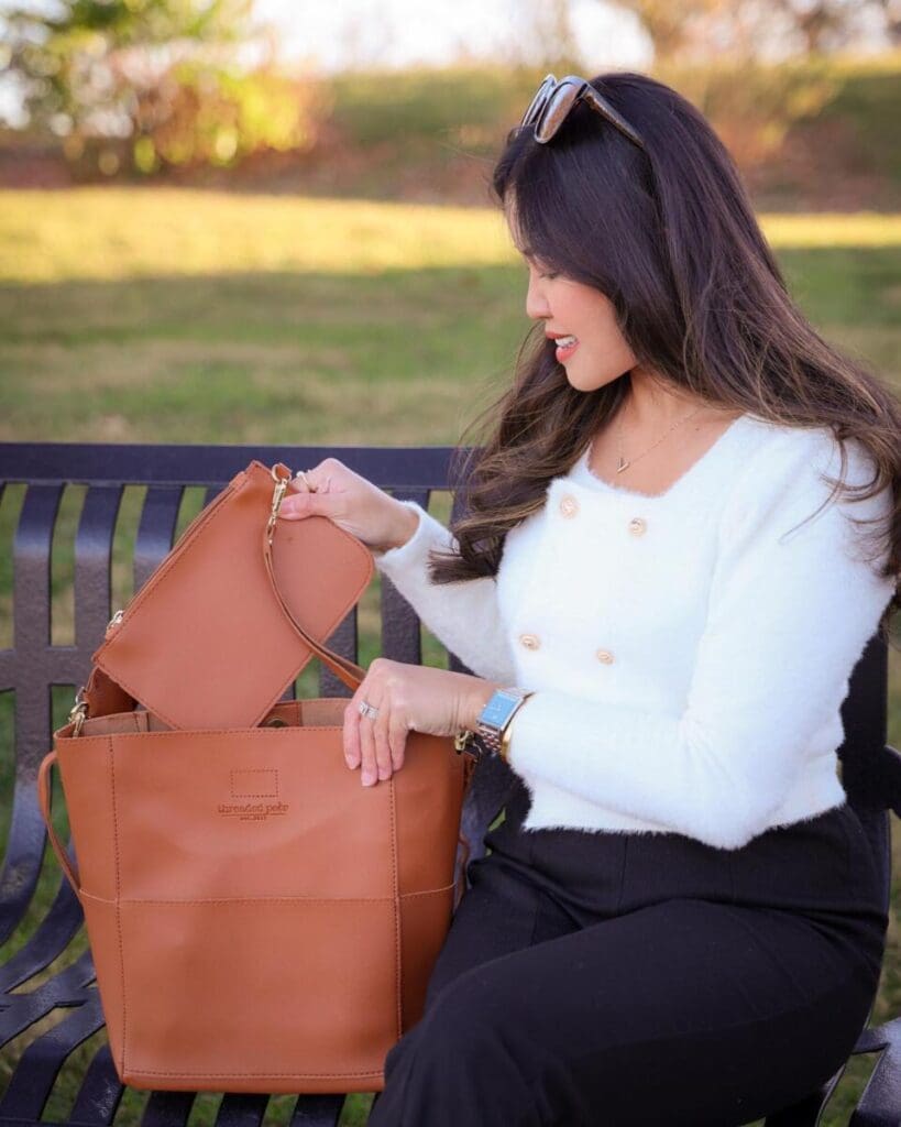 Threaded Pear Jordyn Handbag Wristlet 8