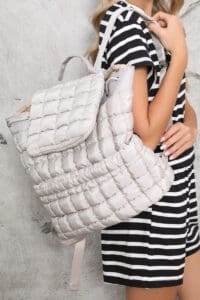 Quilted Puffer Backpack