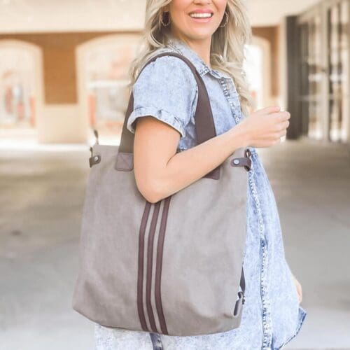 Threaded Pear Kelly Canvas Tote 9