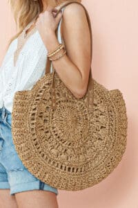 Straw Woven Round Bag