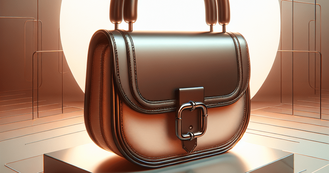 A futuristic micro-mini handbag with sleek, smooth lines and bold shapes set against a minimalistic background.